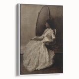 Dark Academia Wall Art - Woman in Reflection - Moody Gothic Decor