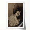 Dark Academia Wall Art - Woman in Reflection - Moody Gothic Decor