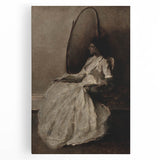 Dark Academia Wall Art - Woman in Reflection - Moody Gothic Decor