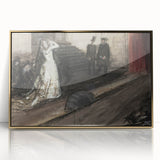 Dark Academia Wall Art - Mysterious Gothic Scene - Moody Aesthetic Decor