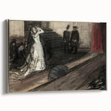 Dark Academia Wall Art - Mysterious Gothic Scene - Moody Aesthetic Decor