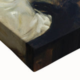 Dark Academia Wall Art - Woman in White Portrait - Moody Gothic Decor