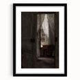 Shadowy Dark Academia Wall Art - Vintage Doorway and Window Scene