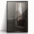 Shadowy Dark Academia Wall Art - Vintage Doorway and Window Scene