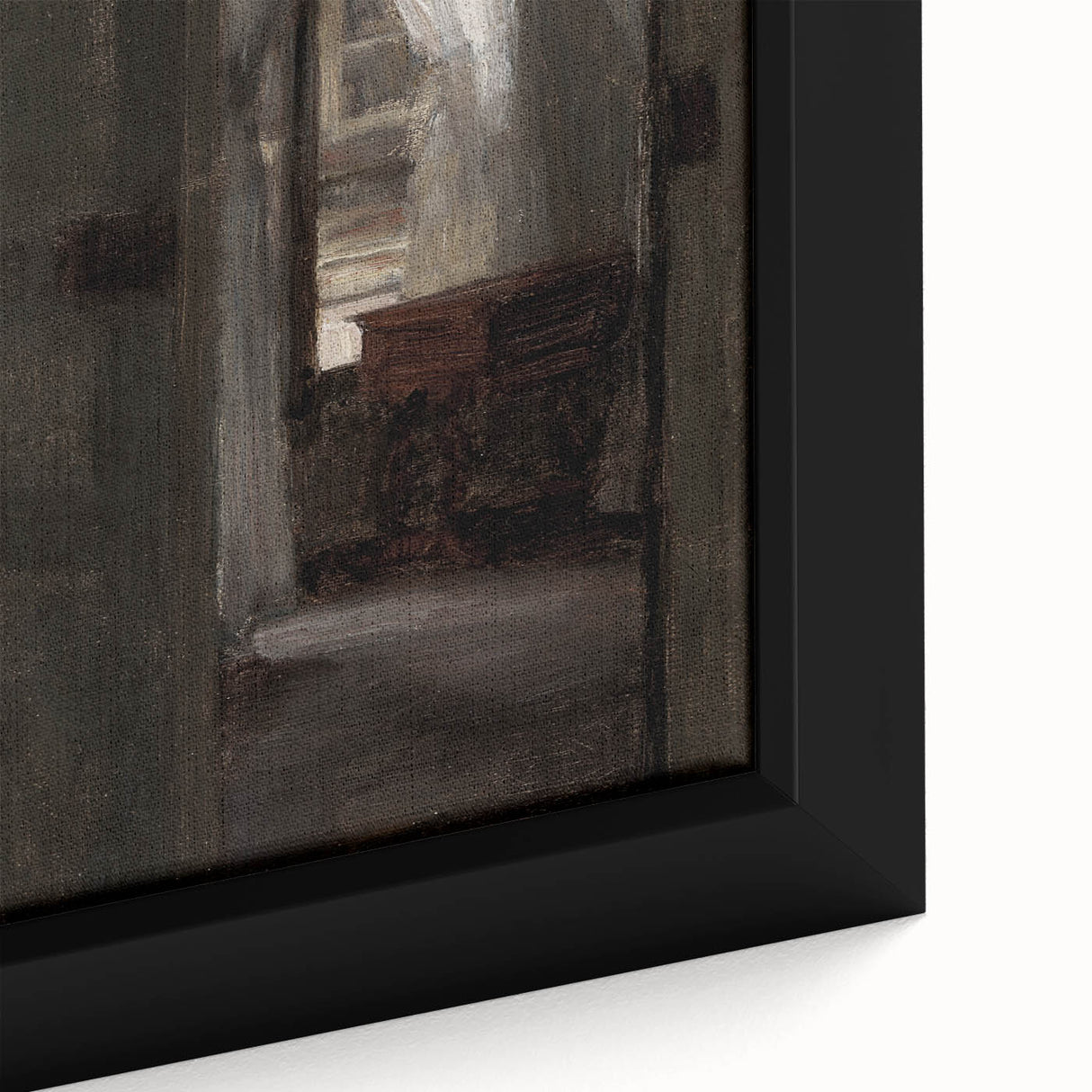Shadowy Dark Academia Wall Art - Vintage Doorway and Window Scene