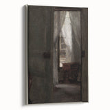 Shadowy Dark Academia Wall Art - Vintage Doorway and Window Scene