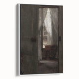 Shadowy Dark Academia Wall Art - Vintage Doorway and Window Scene