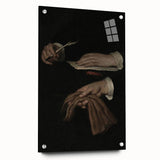 Dark Academia Wall Art - Vintage Gothic Hands with Quill and Letter