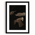 Dark Academia Wall Art - Vintage Gothic Hands with Quill and Letter