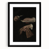 Dark Academia Wall Art - Vintage Gothic Hands with Quill and Letter