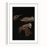 Dark Academia Wall Art - Vintage Gothic Hands with Quill and Letter