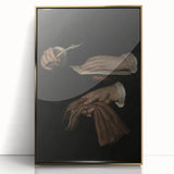 Dark Academia Wall Art - Vintage Gothic Hands with Quill and Letter