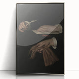 Dark Academia Wall Art - Vintage Gothic Hands with Quill and Letter