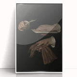 Dark Academia Wall Art - Vintage Gothic Hands with Quill and Letter
