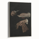 Dark Academia Wall Art - Vintage Gothic Hands with Quill and Letter