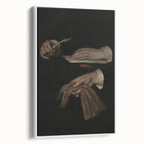 Dark Academia Wall Art - Vintage Gothic Hands with Quill and Letter