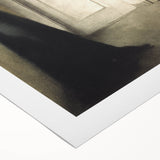 Dark Academia Wall Art - Woman Reading by Doorway for Moody Decor