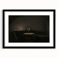 Dark Academia Wall Art - Candlelit Table Gothic Print - Moody Decor