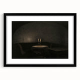 Dark Academia Wall Art - Candlelit Table Gothic Print - Moody Decor