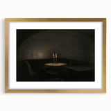 Dark Academia Wall Art - Candlelit Table Gothic Print - Moody Decor