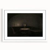 Dark Academia Wall Art - Candlelit Table Gothic Print - Moody Decor