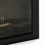 Dark Academia Wall Art - Candlelit Table Gothic Print - Moody Decor