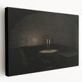 Dark Academia Wall Art - Candlelit Table Gothic Print - Moody Decor