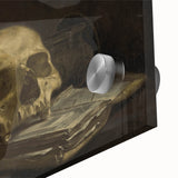 Dark Academia Wall Art - Skull and Hourglass Study - Gothic Decor Print