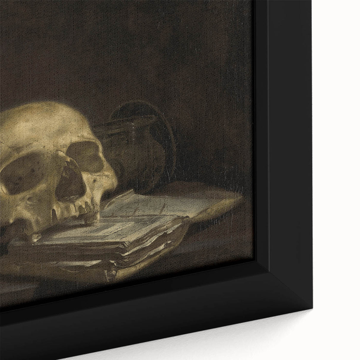 Dark Academia Wall Art - Skull and Hourglass Study - Gothic Decor Print