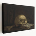 Dark Academia Wall Art - Skull and Hourglass Study - Gothic Decor Print