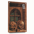 Dark Academia Wall Art - Vintage Gothic Skulls by the Window