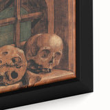 Dark Academia Wall Art - Vintage Gothic Skulls by the Window