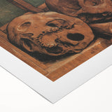 Dark Academia Wall Art - Vintage Gothic Skulls by the Window