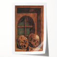 Dark Academia Wall Art - Vintage Gothic Skulls by the Window