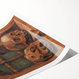 Dark Academia Wall Art - Vintage Gothic Skulls by the Window