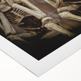 Dark Academia Wall Art - Three Skeletons Gothic Print - Moody Decor