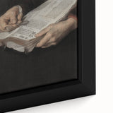 Dark Academia Wall Art - Vintage Gothic Hands Holding an Open Book
