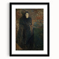 Shadowy Dark Academia Wall Art - Vintage Woman in Moody Abstract Scene