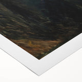 Shadowy Dark Academia Wall Art - Vintage Woman in Moody Abstract Scene