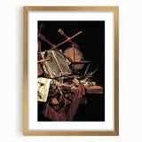 Dark Academia Wall Art - Vintage Gothic Still Life with Instruments