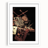 Dark Academia Wall Art - Vintage Gothic Still Life with Instruments