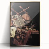 Dark Academia Wall Art - Vintage Gothic Still Life with Instruments