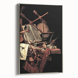 Dark Academia Wall Art - Vintage Gothic Still Life with Instruments