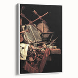 Dark Academia Wall Art - Vintage Gothic Still Life with Instruments