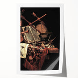 Dark Academia Wall Art - Vintage Gothic Still Life with Instruments