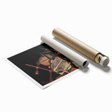 Dark Academia Wall Art - Vintage Gothic Still Life with Instruments