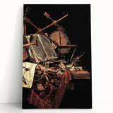 Dark Academia Wall Art - Vintage Gothic Still Life with Instruments