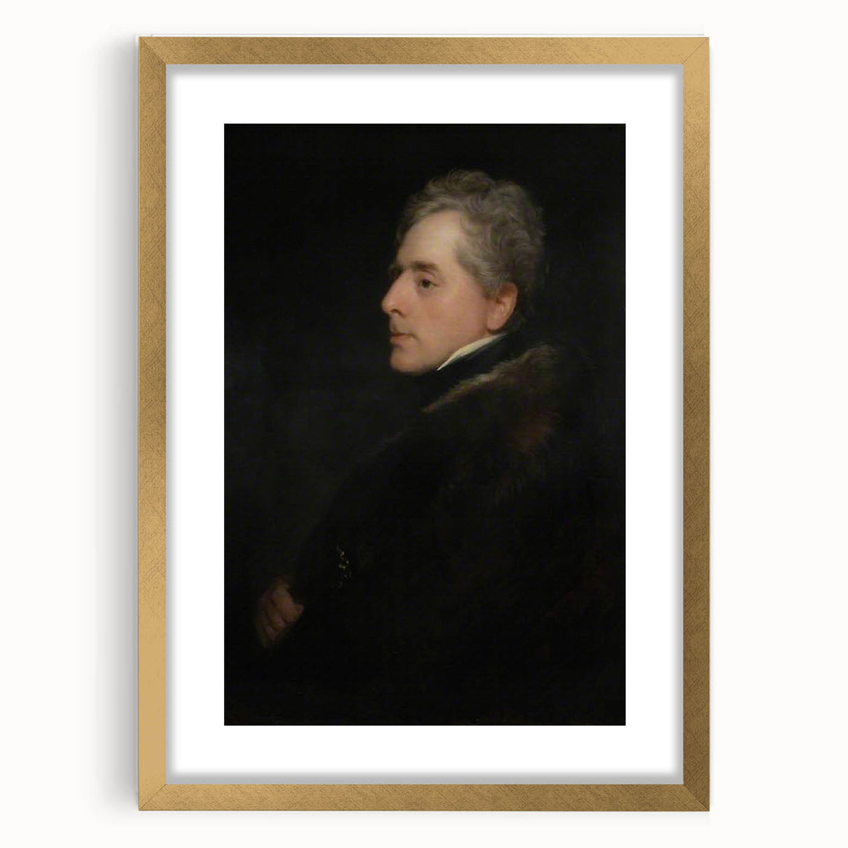 Dark Academia Wall Art - Vintage Gothic Portrait of a Noble Gentleman