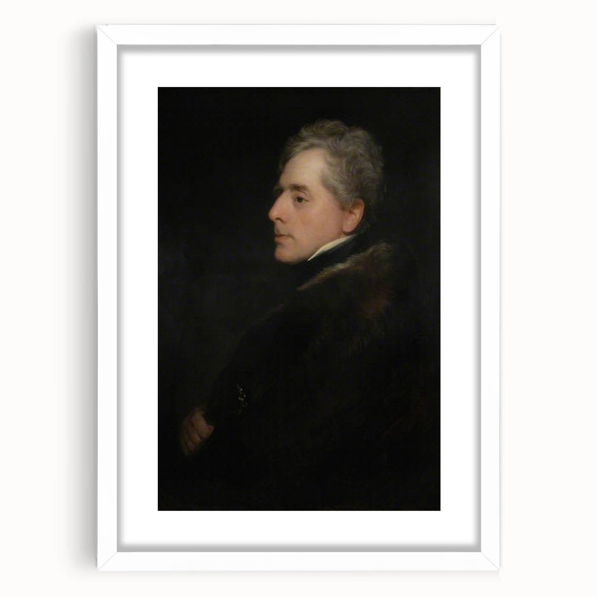 Dark Academia Wall Art - Vintage Gothic Portrait of a Noble Gentleman