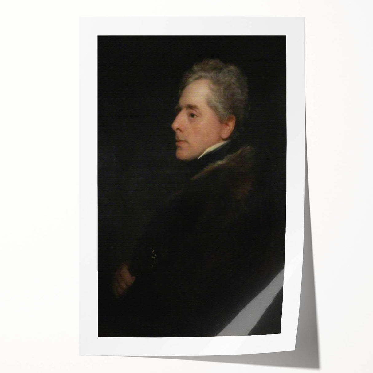 Dark Academia Wall Art - Vintage Gothic Portrait of a Noble Gentleman
